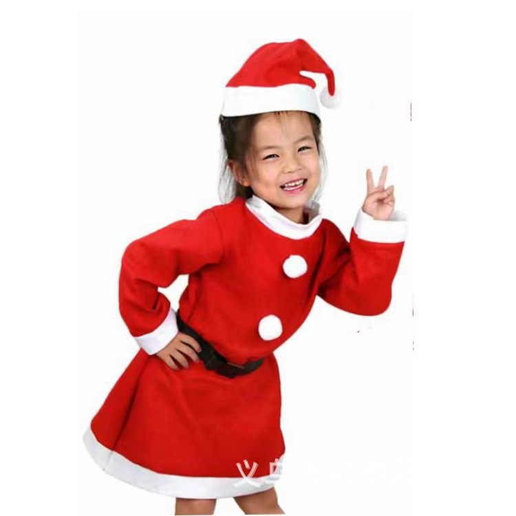 Fabricantes de ropa de Navidad de Papá Noel no tejido set de ropa infantil accesorios de Navidad al por mayor