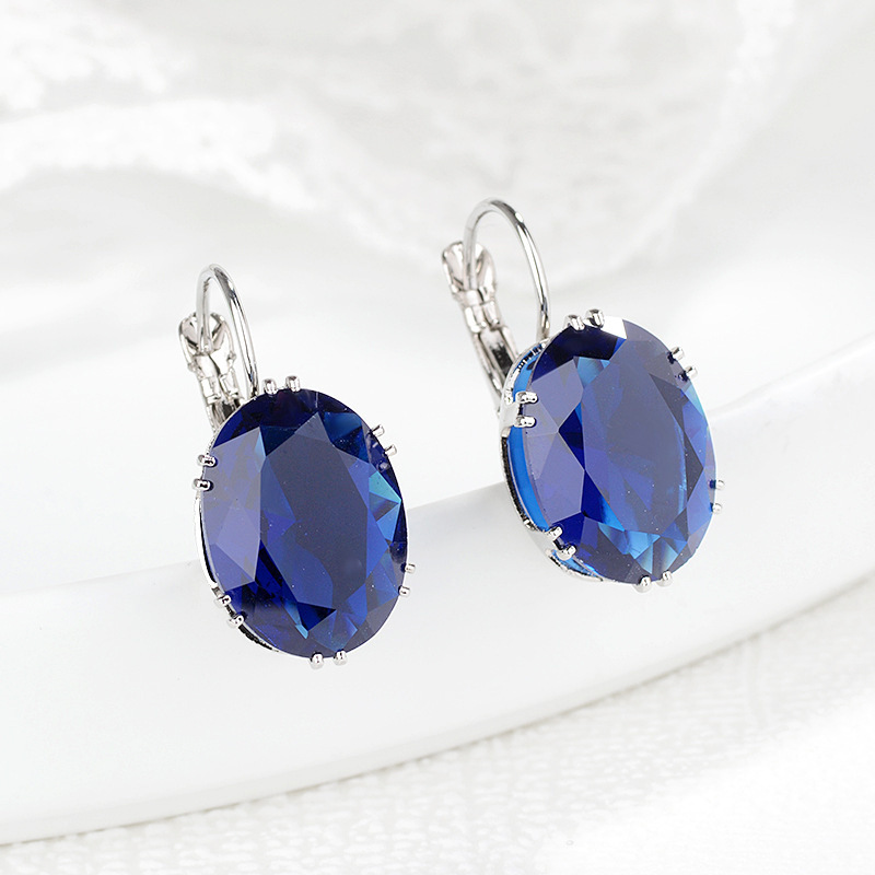Multicoloured fashionable sapphire stone inlay
