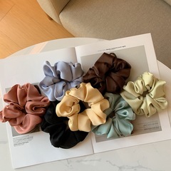 Korean Dongdaemun Hair Tie with Elegant French Style Pig Intestine Hair Band, Wholesale Real Silk Satin Hair Ties for Women