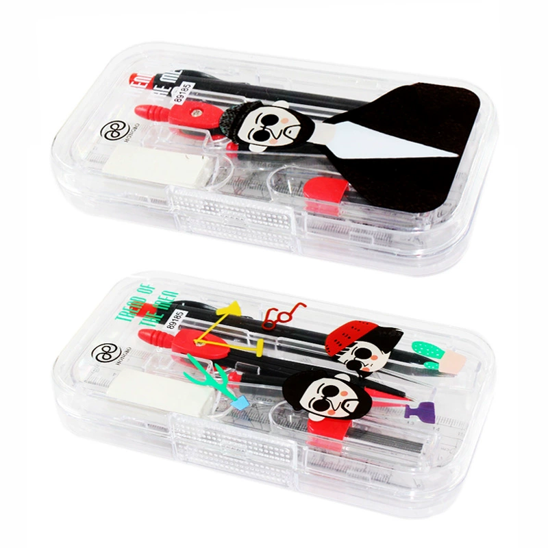 Модная серия джентльмена Hongbo Автоматическая свинцовая ручка компасы 8 шт. Костюм для студентов геометрические принадлежности для рисования 89185