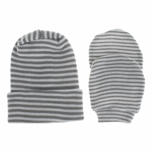 European and American newborn double-layer hats with gloves, Amazon wholesale baby and baby supplies, baby hats, 2-piece set