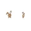 Silver needle, rabbit, cute small fresh earrings, South Korea, silver 925 sample, new collection, simple and elegant design
