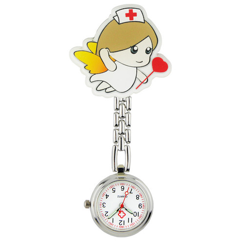 Hard glue cartoon nurse watch, cute cartoon animal chest watch, exam pendant watch, Shenzhen factory direct selling pocket watch
