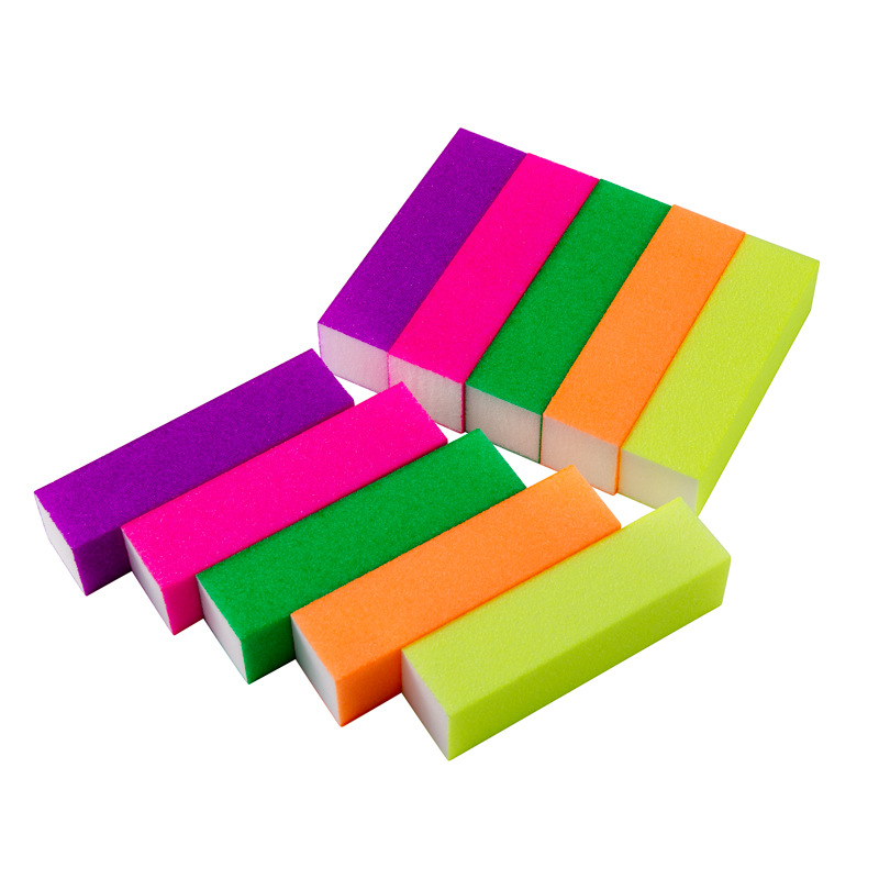 海绵打磨块指甲锉豆腐块四面抛光块 美甲磨砂修型指甲搓 美甲工具