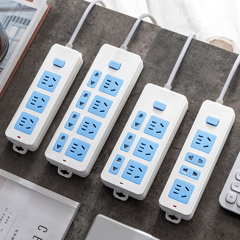 Switch plug with wire extension cord, power strip with built-in wires, USB outlet, air conditioner wiring panel, gift wholesale
