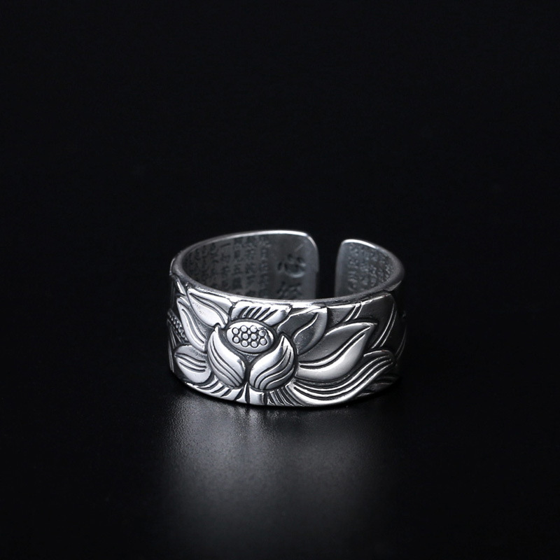 Retro ethnic silver bracelet