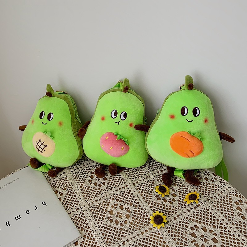 Wholesale Cartoon Avocado Shape One-shoulder Messenger Children's Bag Nihaojewelry display picture 1