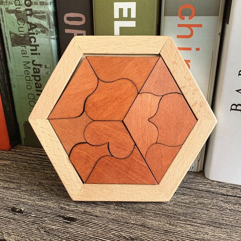 Juguetes educativos de madera juego de Inteligencia Digital en forma de plato especial Kong Ming bloqueo Luban bola color ajedrez tallado loco al por mayor