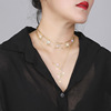 Necklace, detachable set, metal choker, pendant, Japanese and Korean, internet celebrity