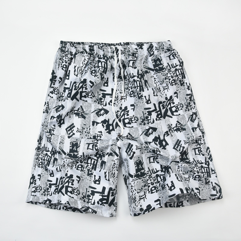 Men's Beach Casual Ditsy Floral Color Block Tree Shorts Shorts display picture 11