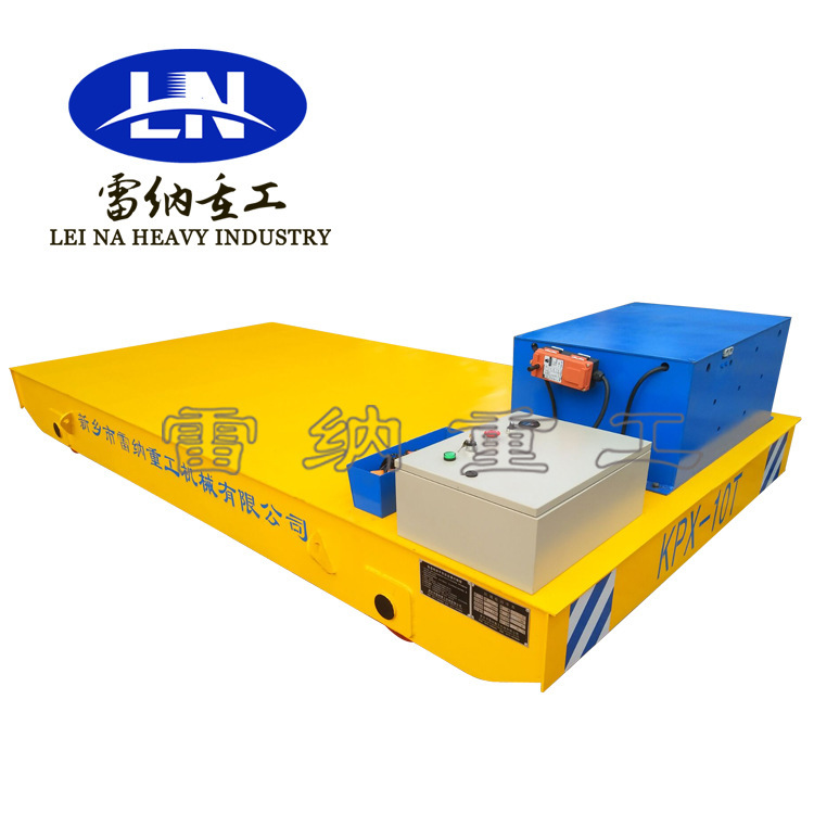 工装类蓄电池轨道车平板台车 有轨货物转运平板车 智能工具车