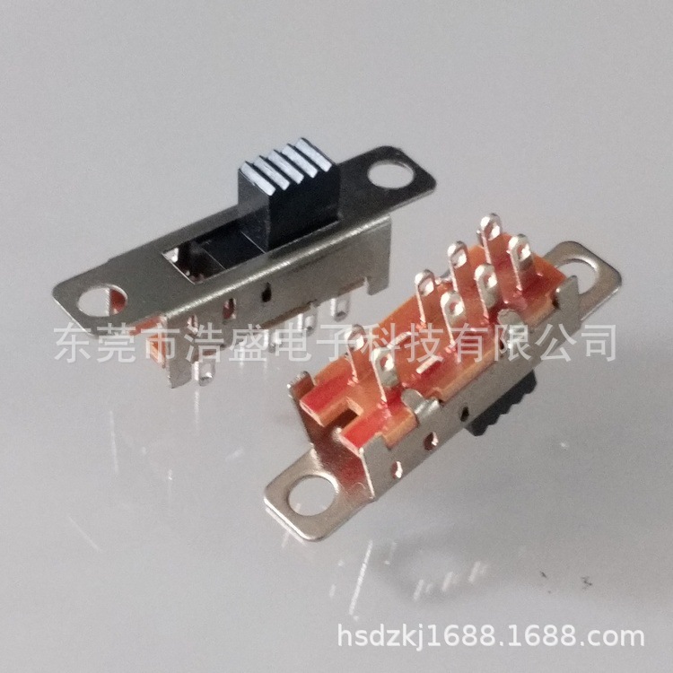 厂家生产立式三档拨动开关SS23E04G6 三段八脚 两耳朵孔距20