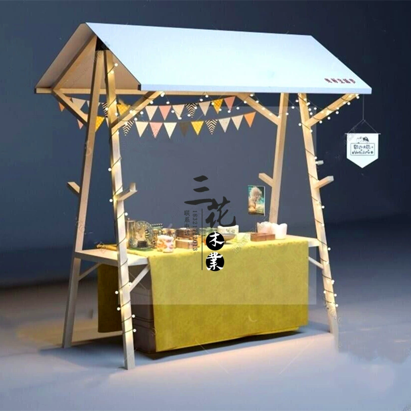 Рынок мобильный киоск антикоррозийный деревянный киоск тележки ночной рынок киоск снэк-грузовик активность сарай дисплей стенд