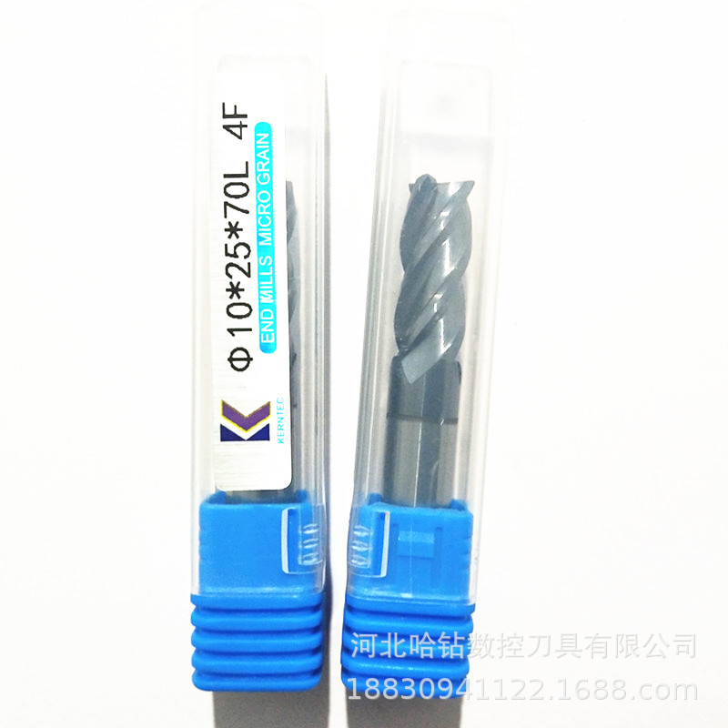 钨钢整体硬质合金立铣刀数控刀具GM-4BL-R10.0 KMG303切削