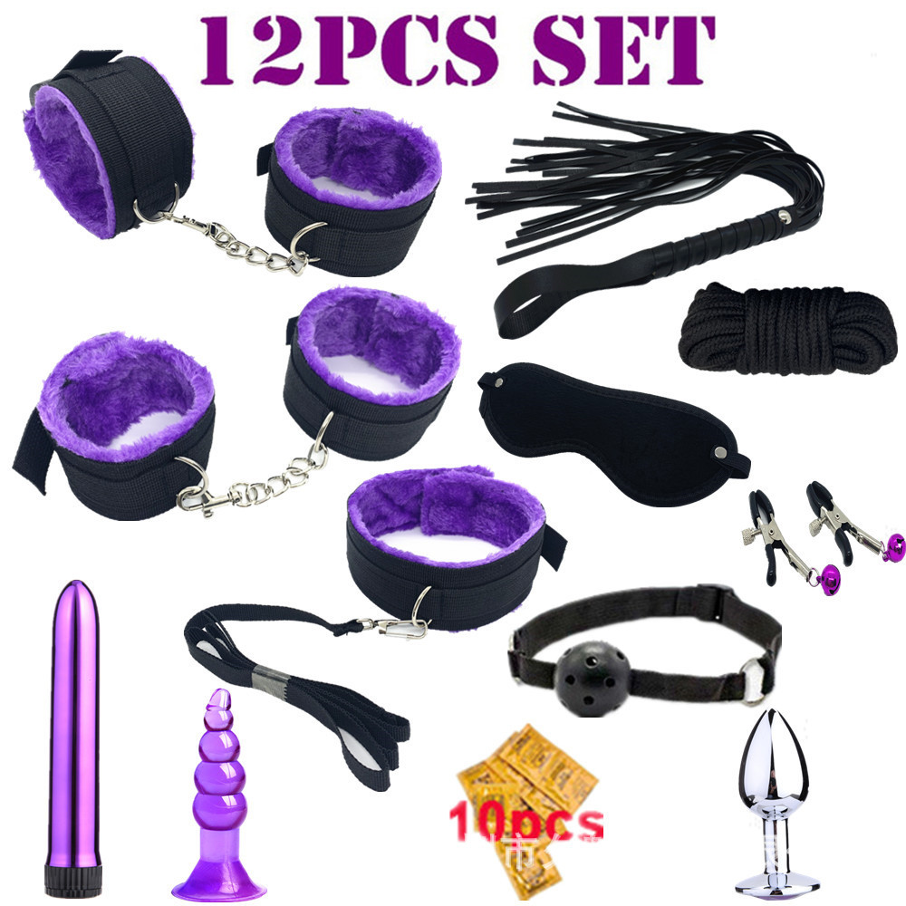 情趣捆绑套装12件套男女共用另类捆绑束缚套装成人用品刑具批发