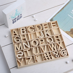 Wooden Color English Alphabet Board Box for Children's Early Education Toys, Innovative DIY Baby Cognitive Learning Toys