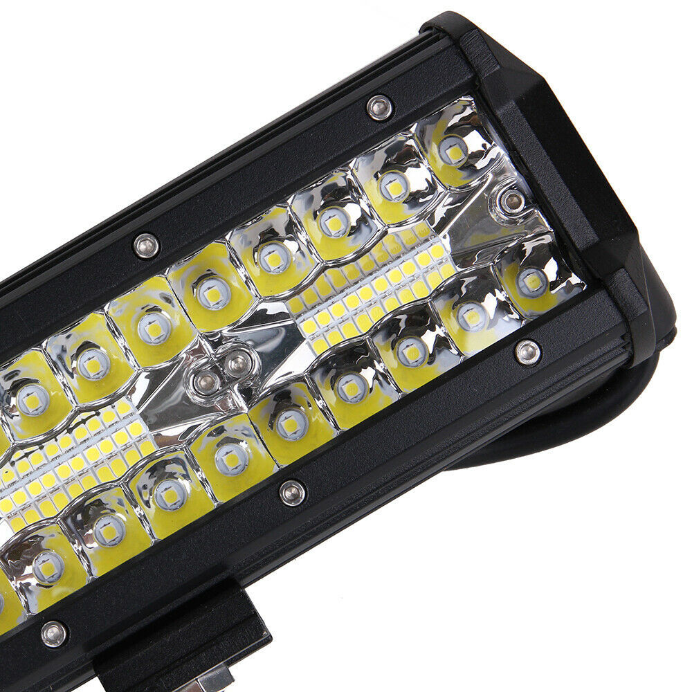 Transfronterizos para tres filas de 7 pulgadas 400w lámpara de trabajo de lámpara de barra delantera del techo del automóvil todoterreno