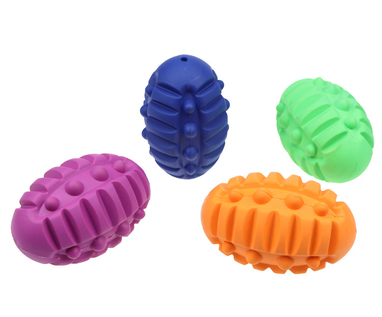 宠物玩具2020新款 橡胶狗咬玩具球 训狗磨牙耐咬发声狗狗玩具批发