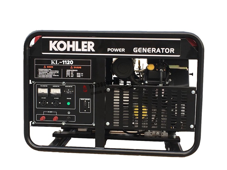 12KW科勒汽油发电机组15KVA油机KOHLER便携式KL1120船机进口车载