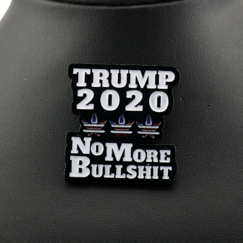 Ленточка/бейдж с изображением Трампа для кампании TRUMP 2020, металлический значок, украшение, оптовая продажа