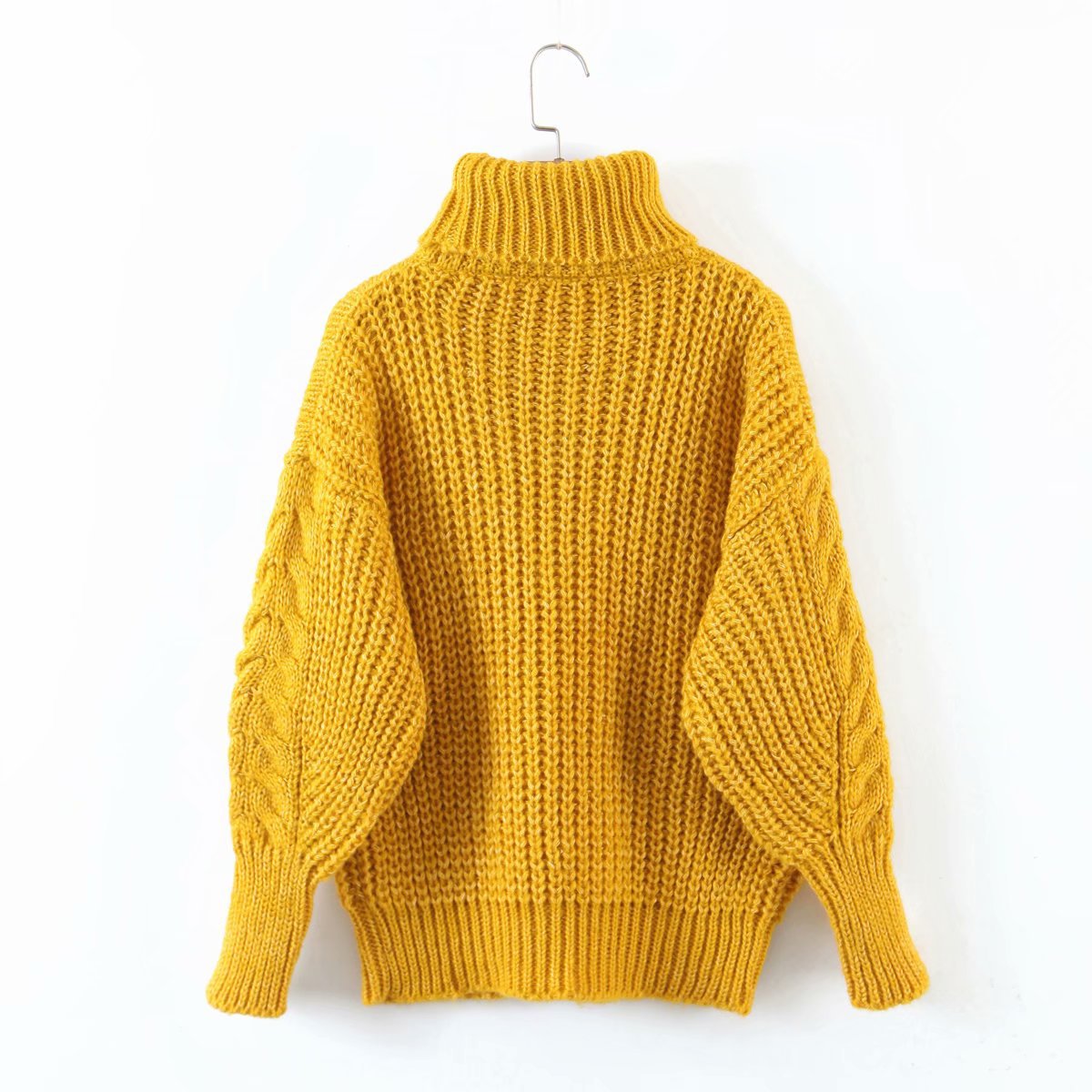 Wholesaleautumn thick needle mohair women s turtleneck sweater NSAM5433