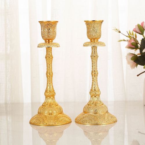 Chinese style five-headed three-headed candle holder home dining table candlelight dinner candle holder creative home furnishings craft gifts