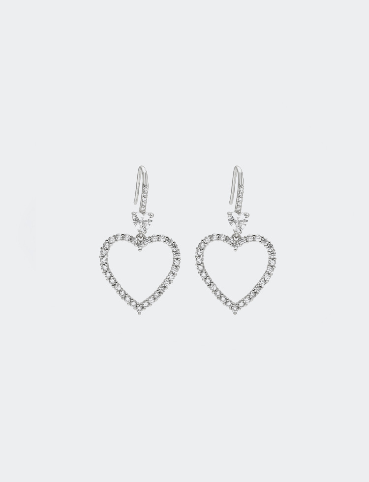 Fashion Hollow Heart-shaped Earrings display picture 4