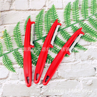 Bag 12 Plastic Peeler Melon and Fruit Planer Stainless Steel Peeler Peel Planer Scraper Multi-use Peeler Knife