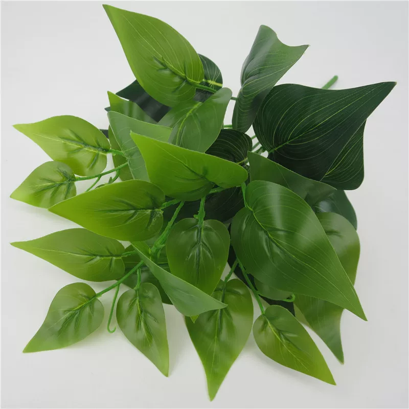 Поставка точек Simulation Green Simulation Plants 7 Founds Chicken Heart Green Plant Plants Plant Simulation Fake Fake Flower Decoration