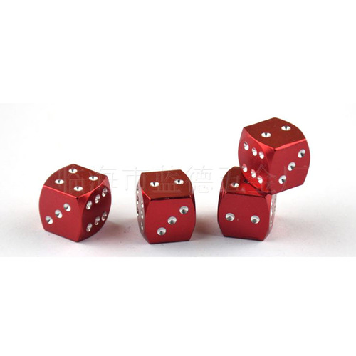 Aluminum alloy dice sieve, dice valve cap, colorful valve cover, universal valve cap tire cap