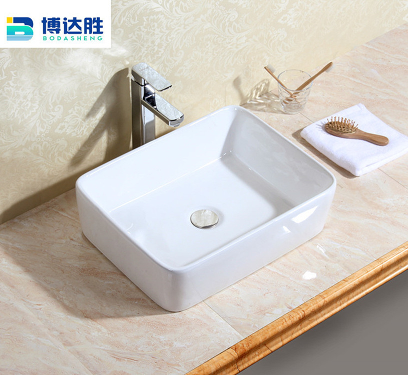 台上盆浴室洗脸盆酒店卫生间台盆艺术北欧长方形陶瓷洗手盆