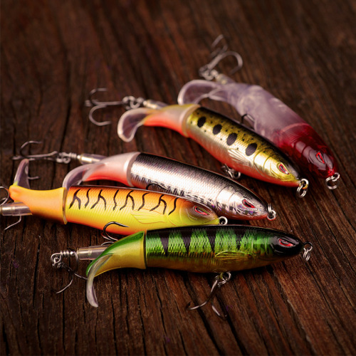 Cross-border propeller lure, tractor floating pencil, bionic fishing bait, hard bait, fake bait, fishing gear wholesale