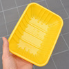 Chicken fresh  Tray Meat Packing box yellow disposable PP Plastic food Packaging box 2116