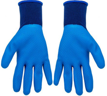 批发牛郎星压纹手套NL-369防滑 乳胶发泡工业防护劳保手套