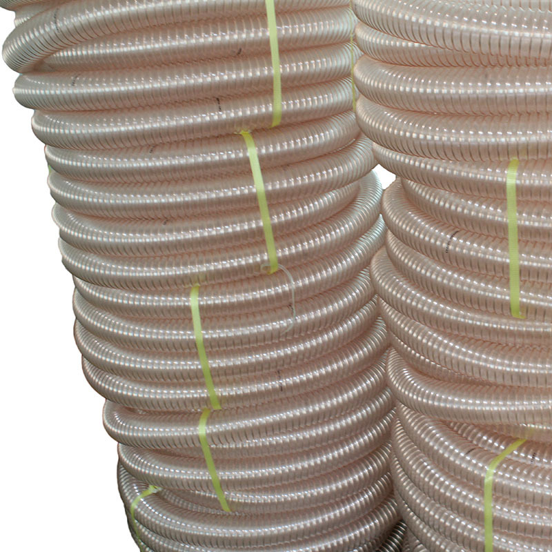 工厂直营吸尘软管 PU钢丝吸尘软管 透明钢丝软管 工业吸尘软管