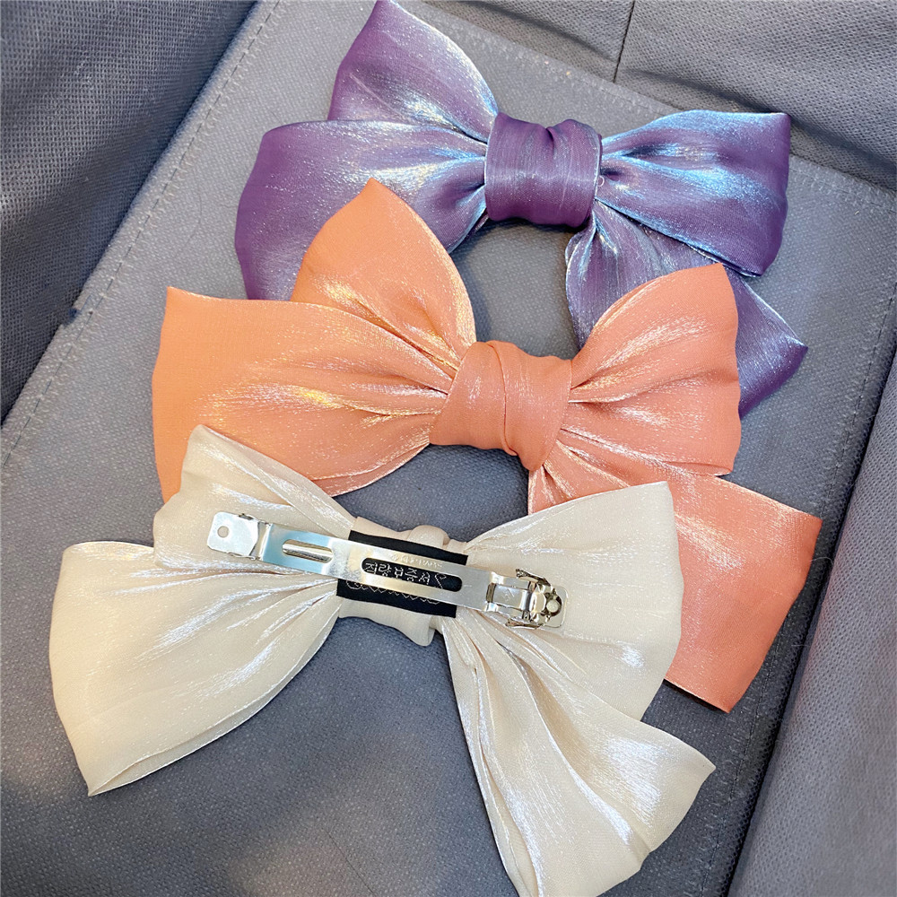 Organza Bow Sweet Hairpin display picture 6