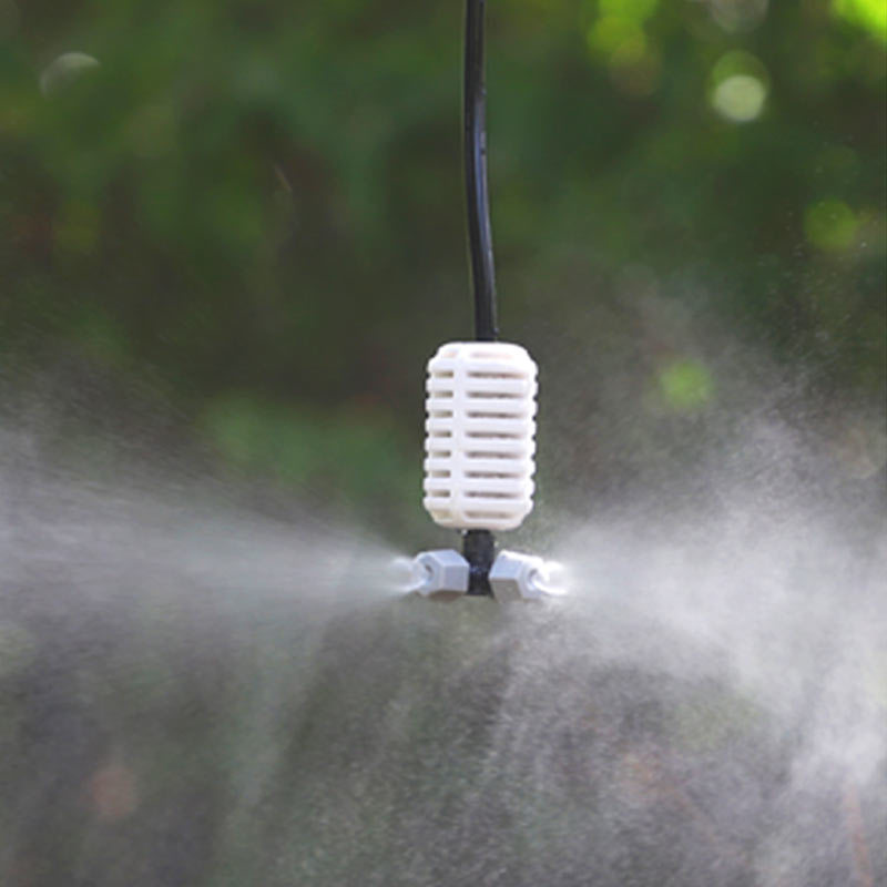 Equipos de sistema de riego de jardín gris no incluidos impuestos con boquilla de atomización cruzada colgada al revés