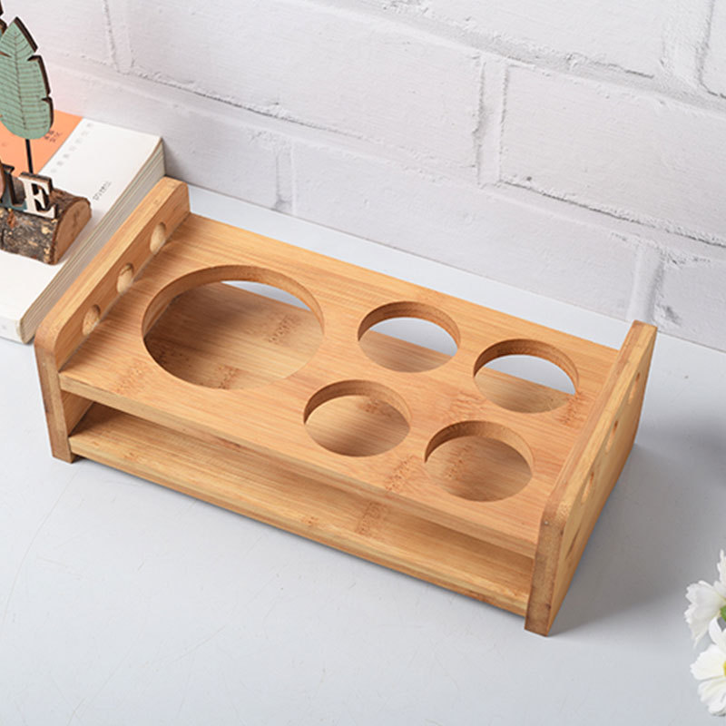 originality Bamboo household desktop Wine Glass Cup holder hotel Restaurant Storage rack Shelf commercial Cup holder suit Customizable