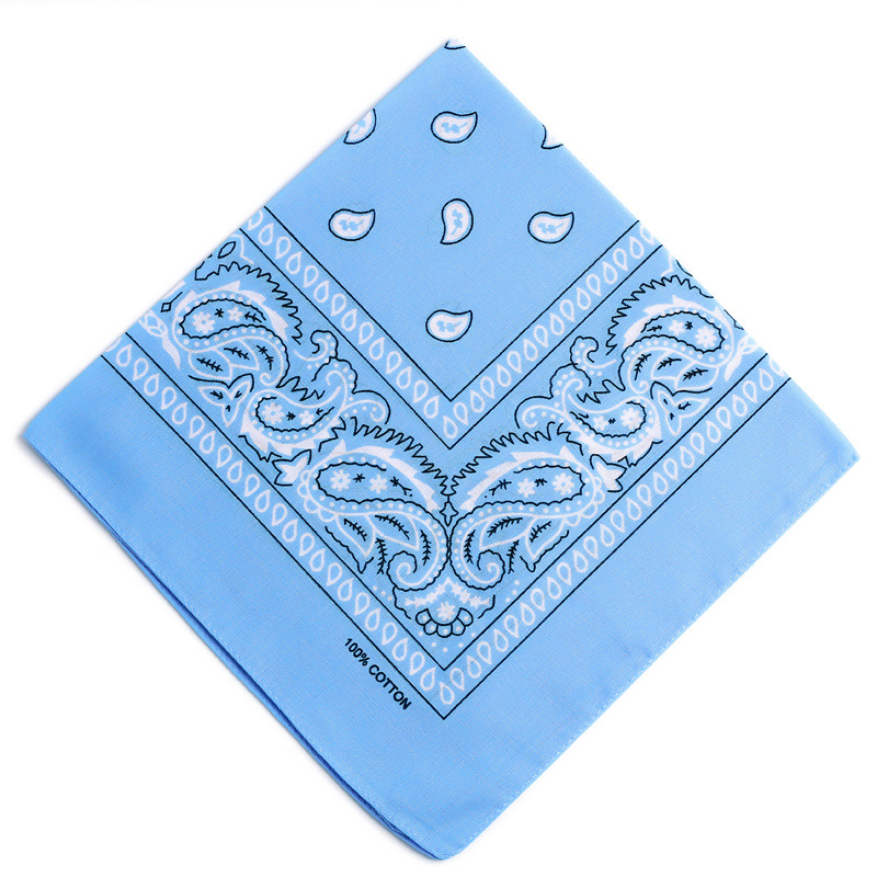 Bandanas directas de fábrica transfronteriza Paisley multifuncional de anacardo flor cuadrada bufanda de algodón deportes al aire libre