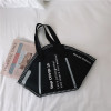 Capacious demi-season shopping bag, universal medical mask, one-shoulder bag, 2020, internet celebrity, simple and elegant design