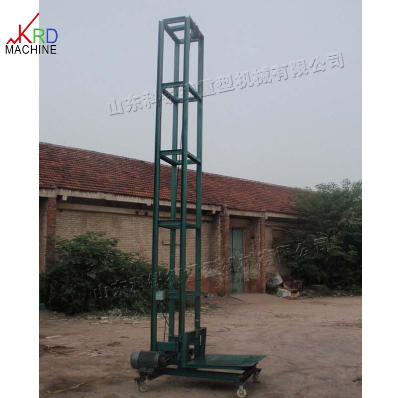 电动双节垂直提升机 移动式升降机 小型纸箱木箱粮食升运机现货