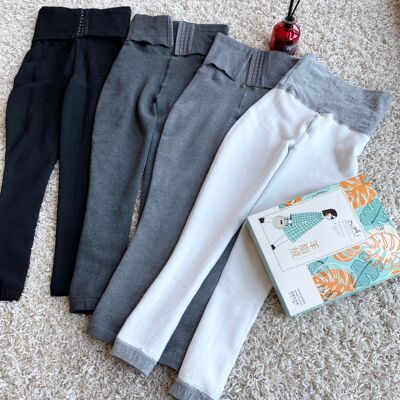 350克羊絨瘦瘦褲女裝95精梳棉加絨加厚不起球壹字保暖壹體打底褲