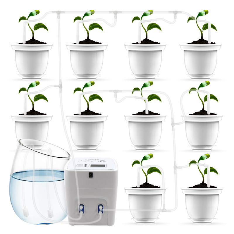 Dual Pump Automatic Flower Device Smart Timed Watering Lazy Travel Office Balcony Garden Potted Pla Irrigation_voghion.com