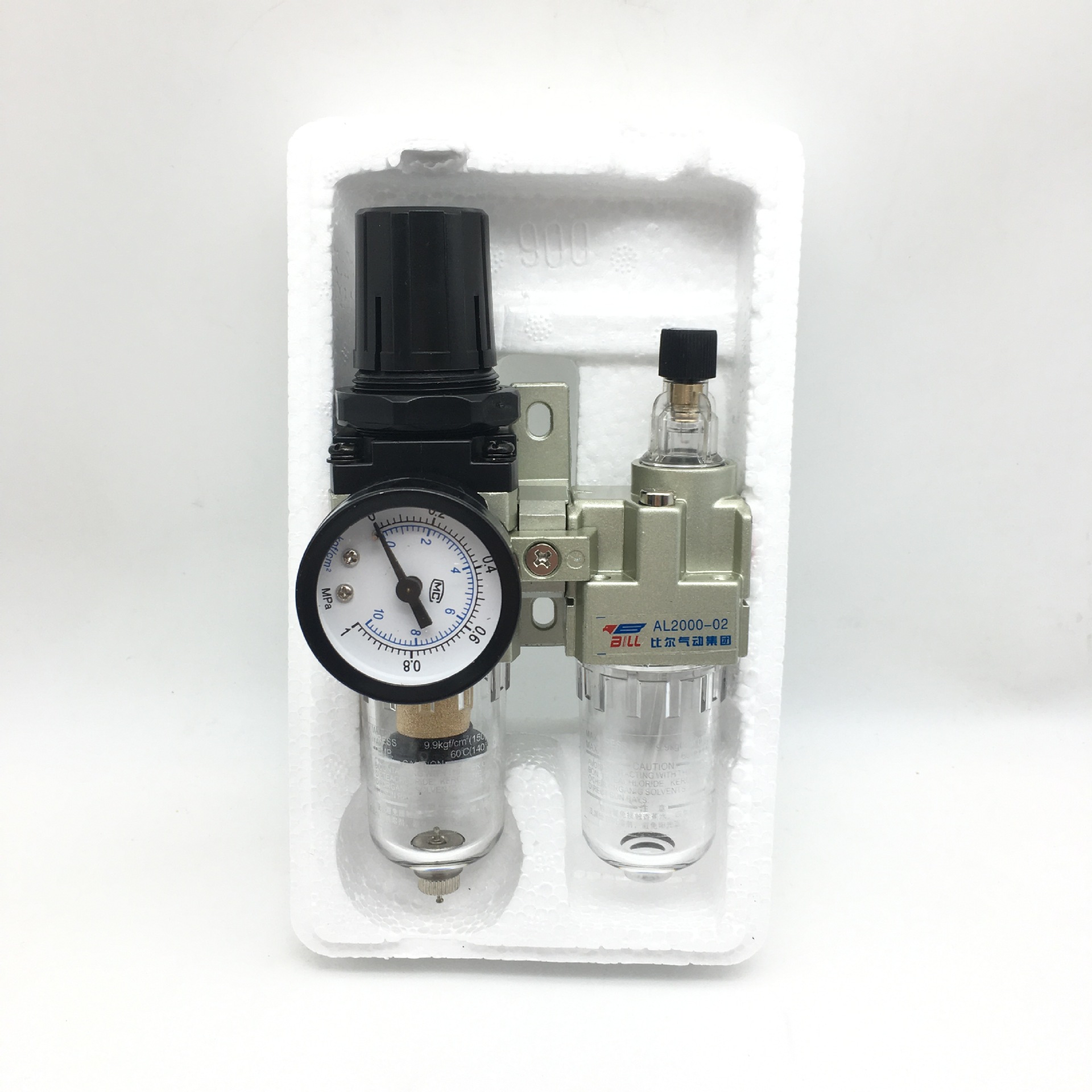 比尔气源处理器调压过滤器气动二联件AC2010-02油水分离器