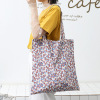 Korean Edition leisure time Floral pattern Handbag Versatile Like a breath of fresh air Thin section Shopping bag ins pure cotton Canvas shoulder bag