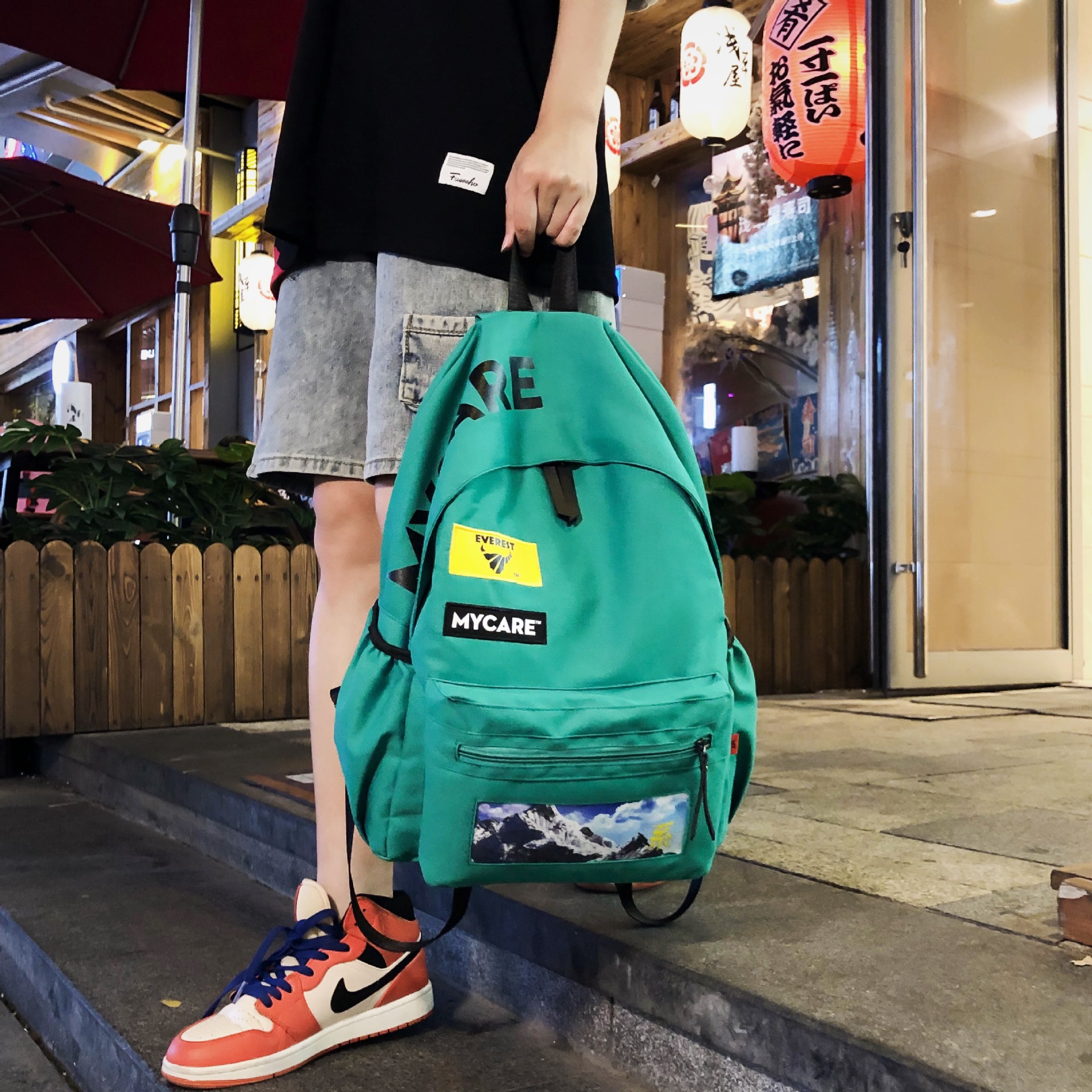 fashion motion leisure time Backpack new pattern Korean Edition Middle school student schoolbag outdoors travel knapsack Manufactor wholesale