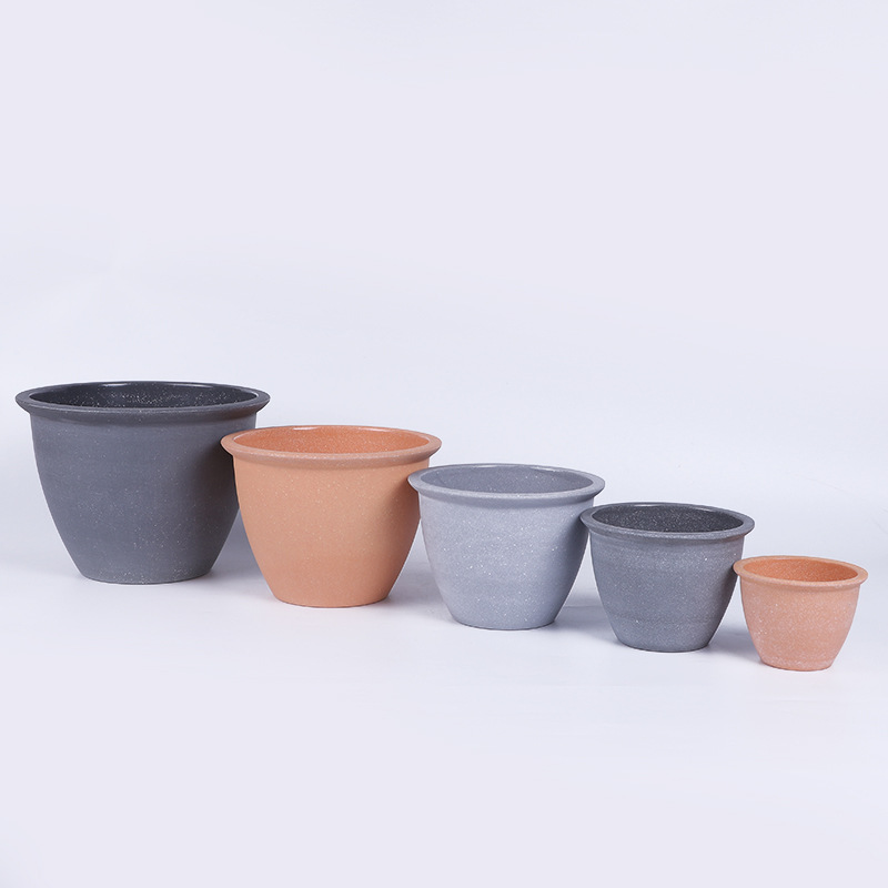 Zhuomen Mini Wholesale Supply Succulent Plant Small Flower Pot Plastic Multi-Color Free With Stone Ball Pot details Picture