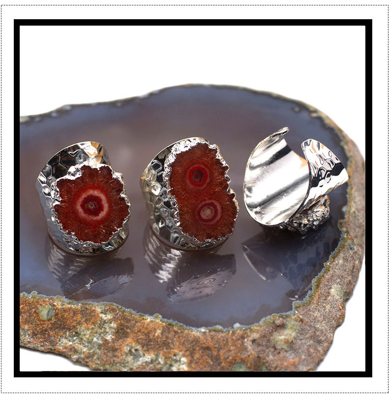 Fashion Geometric Crystal Plating Inlay Crystal Open Ring 1 Piece