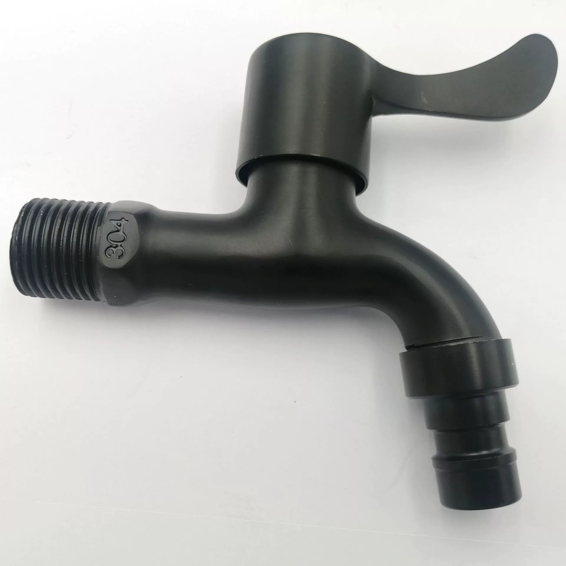 Metal black long mop for laundry, mid length