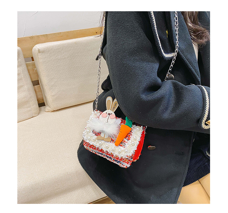 Cross-border New Arrival Children's Bags 2020 Winter New Classic Style Pearl Hand Bag Western Style Girl Chain Messenger Bag display picture 34